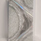 Holographic Silver and Grey Geode Wall Art Panel | Luxury  Wall Art | Unique Wall Decor | 12x24 READY TO SHIP | Multiple Sizes Made to Order