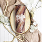 Rose Gold & Burgundy Mama Bear Milkyway Glitter Tumbler