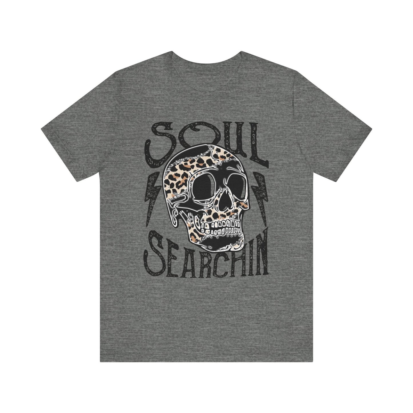 Soul Searchin T Shirt | Soul Searchin Leopard Tee | Graphic T Shirt | Skull Leopard T Shirt | Soul Searching T Shirt