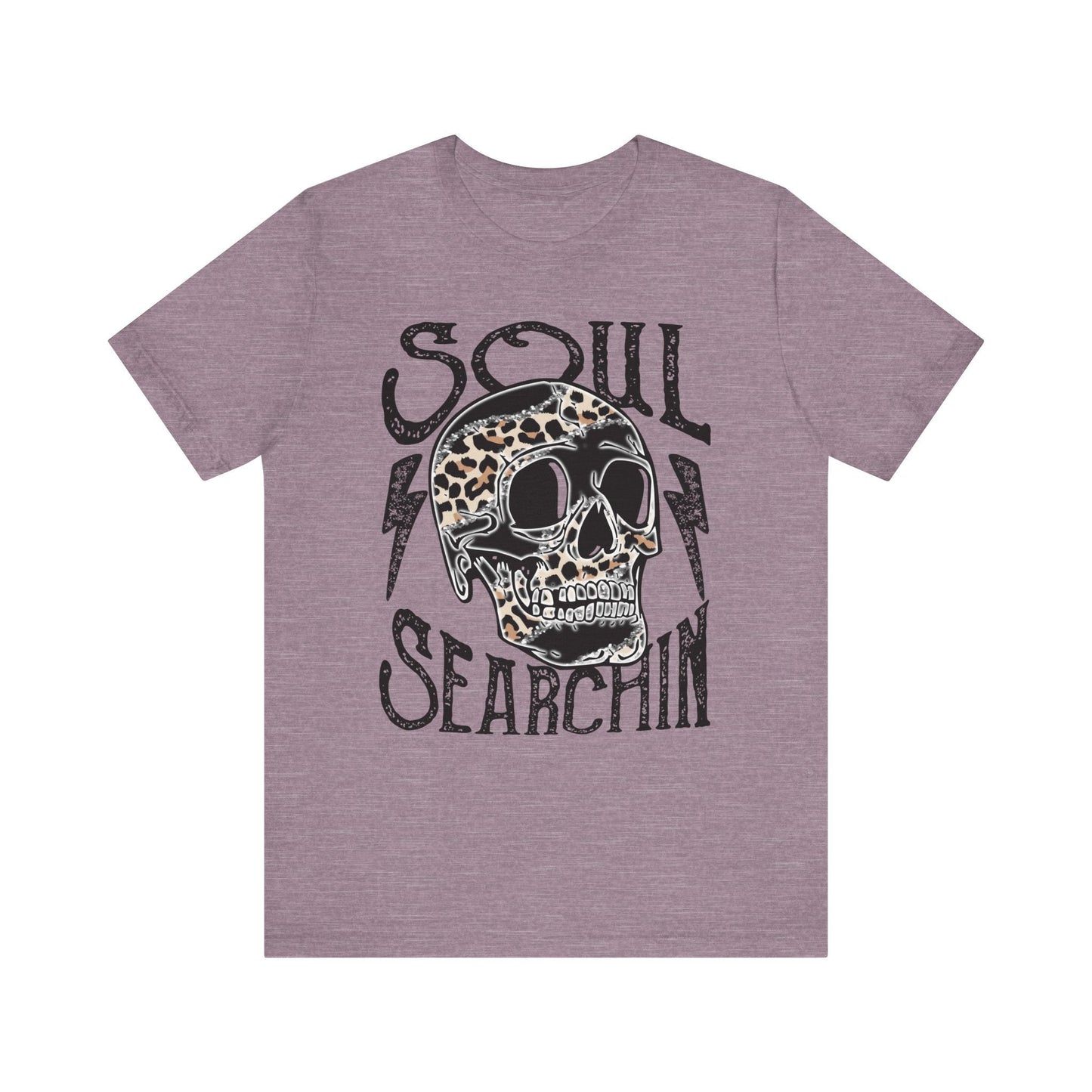 Soul Searchin T Shirt | Soul Searchin Leopard Tee | Graphic T Shirt | Skull Leopard T Shirt | Soul Searching T Shirt