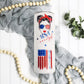 Ready To Ship*Patriotic Glitter Tumbler | USA Girl| Glitter Tumbler | Patriotic Tumbler | 4th of July Tumbler|Glitter Tumbler|Custom Tumbler