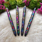 Glitter Pens | Graffiti Leopard Glitter Gel Pens | Refillable Pens | Inkjoy Gel Pens | Custom Refillable Pens | Party Favors